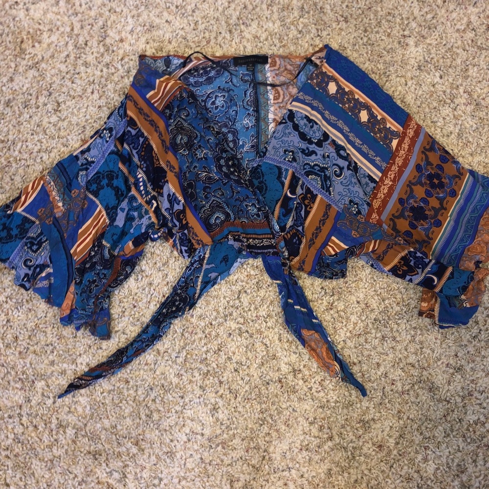 Wrap crop top